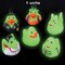 1 3/4 Inch Mini Glow In The Dark Halloween Duckies - 24 Count